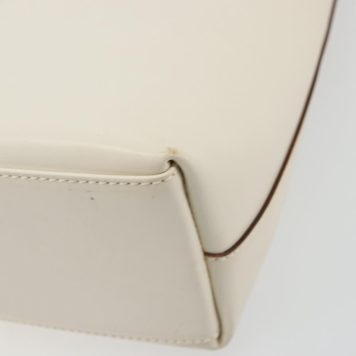 Gucci GUCCI Jackie Shoulder Bag Leather White Silver 001 3875 Authentic bs34535