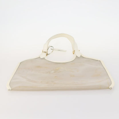 Louis Vuitton LOUIS VUITTON Epi Plage Via Bag Vinyl Leather Clear White M92153 LV Authentic bs33391