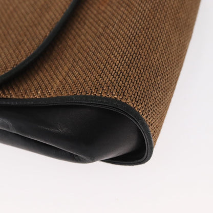 Gucci GUCCI Shoulder Bag Canvas Gold Brown Authentic ka1072
