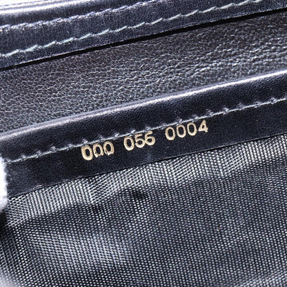 Gucci GUCCI Hand Bag Leather Black Gold 000 056 0004 Authentic ep10863