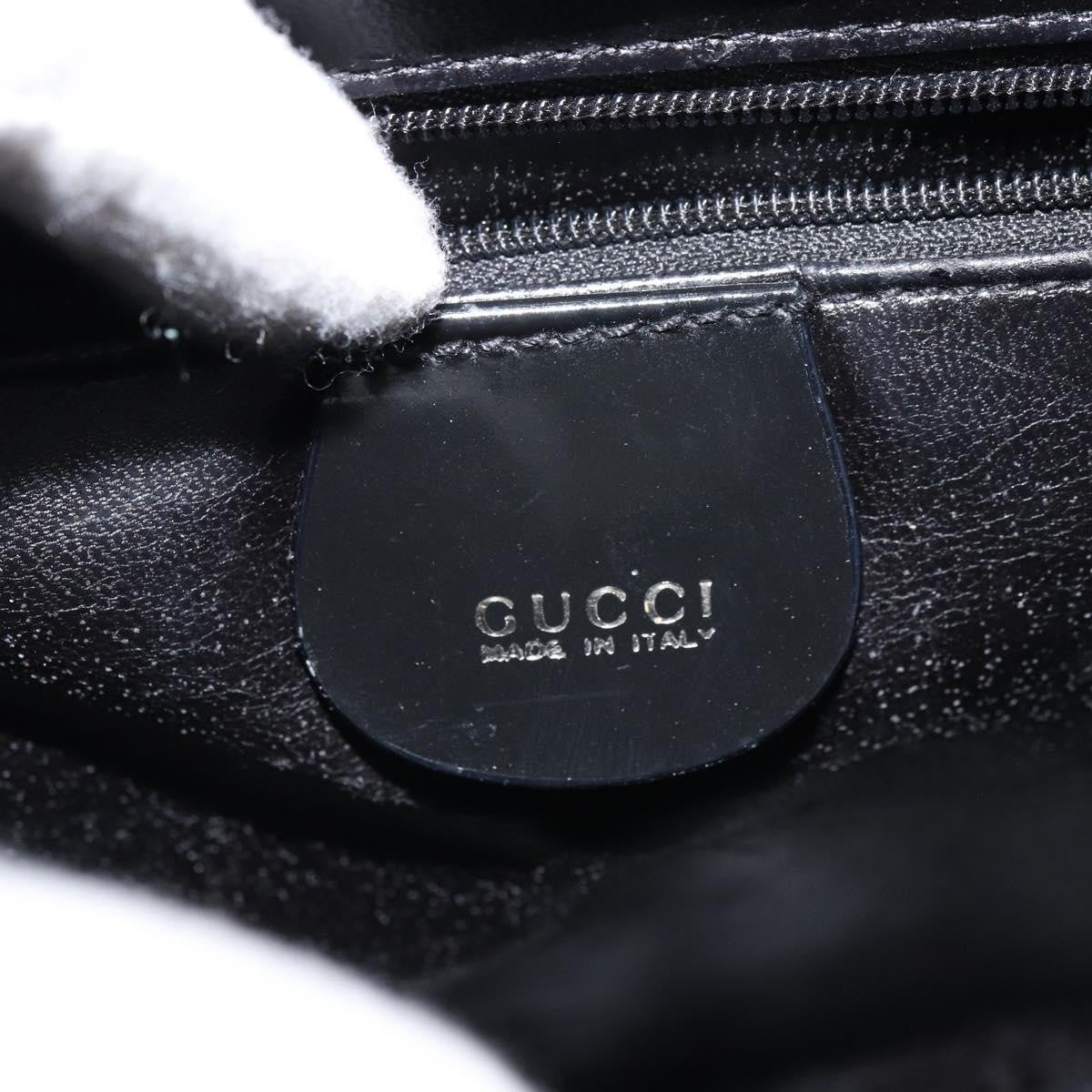 Gucci GUCCI Shoulder Bag Enamel Black 000 0506 Authentic ep12258