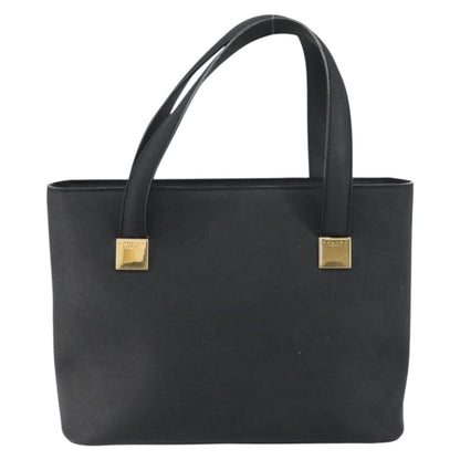 Celine CELINE Hand Bag Leather Black Gold Authentic BA9124
