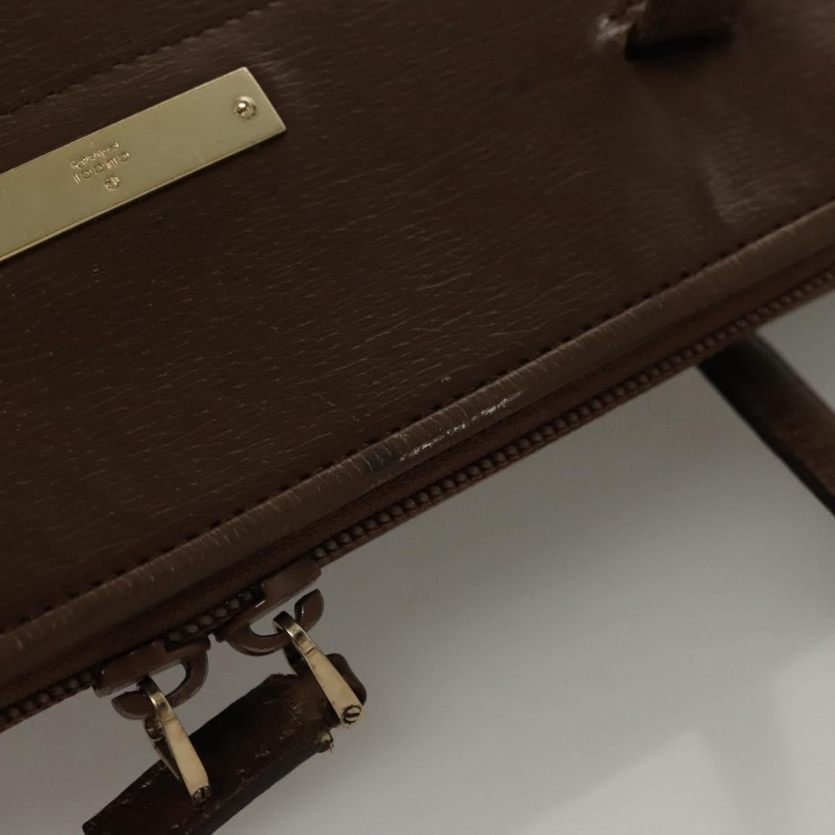 Gucci GUCCI Tote Bag Leather Brown Authentic 133332