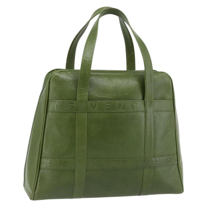 Givenchy GIVENCHY Hand Bag Leather Khaki Gold Authentic BA12916