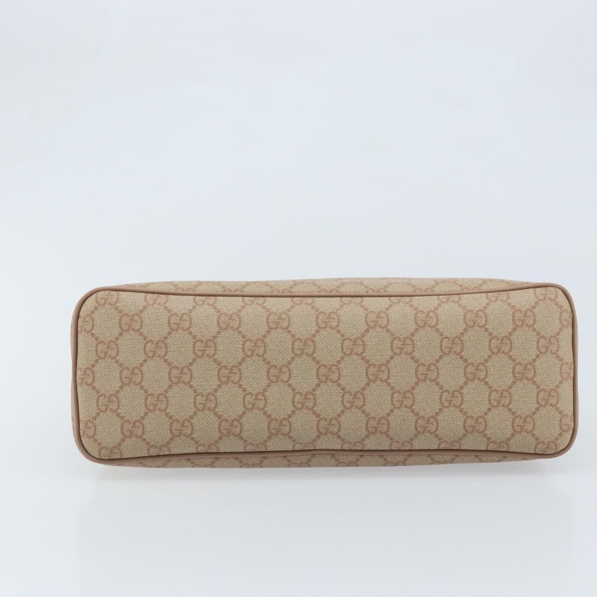 Gucci GUCCI GG Supreme Tote Bag PVC Beige Gold 353440 Authentic YKZ112