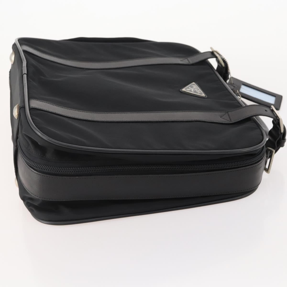 Prada PRADA Trunk Nylon 2 Set Black Authentic 174973 Bag