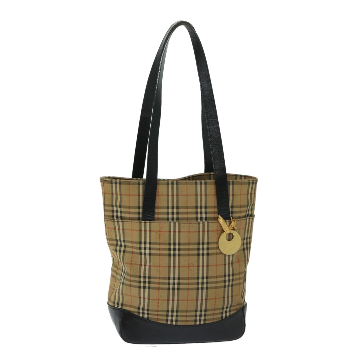 Burberrys Burberrys Nova Check Shoulder Bag Canvas Beige Black Authentic yk11247