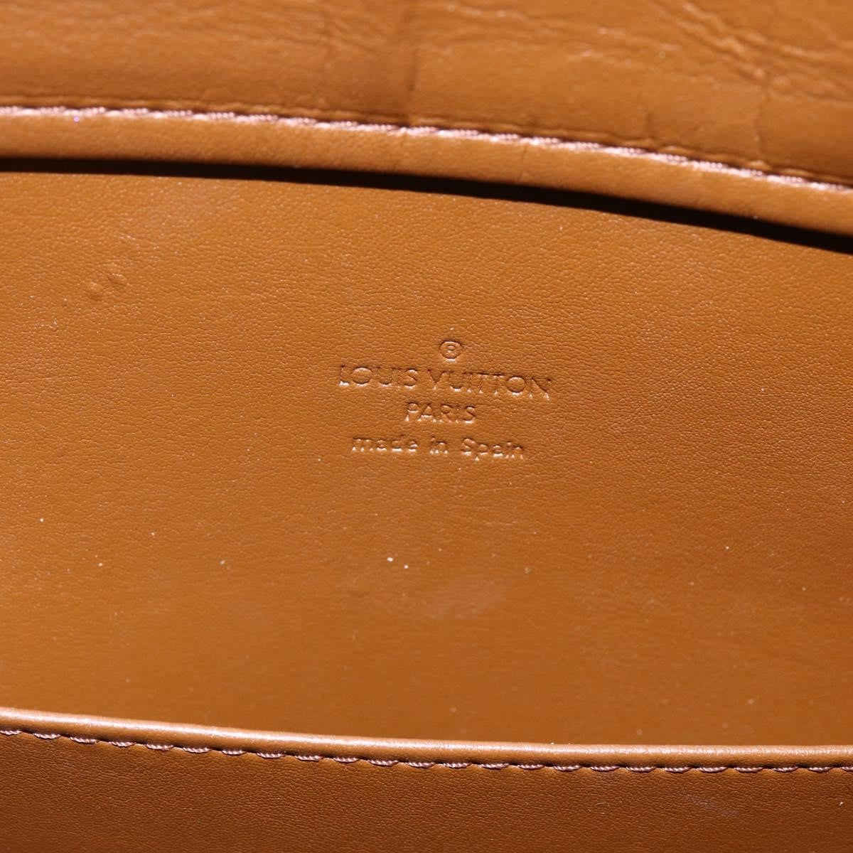 Louis Vuitton LOUIS VUITTON Monogram Vernis Columbus Tote Bag Bronze M91134 LV Authentic 145167