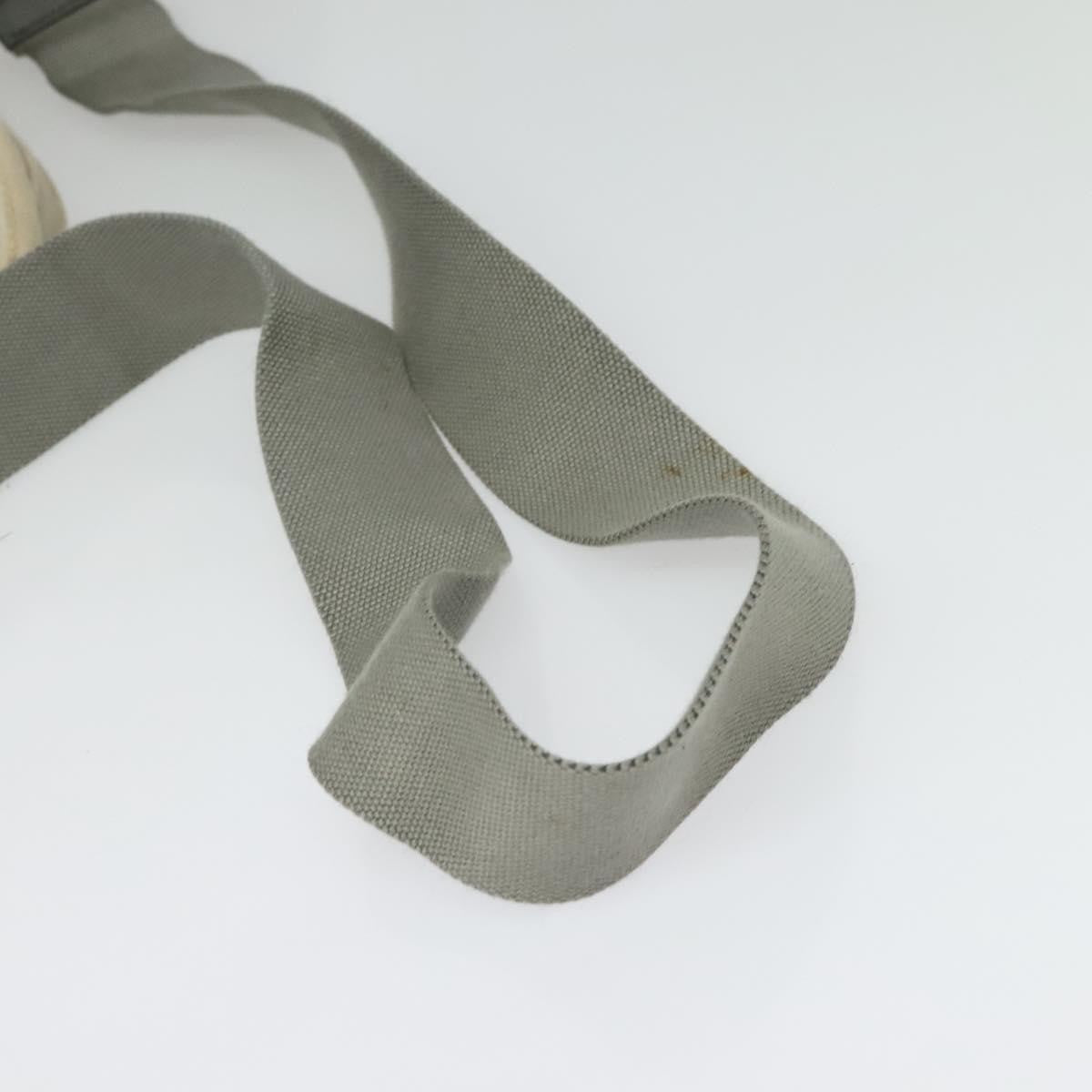 Prada PRADA Bijoux Kanapa MM Tote Bag Canvas 2way Gray Authentic 140797
