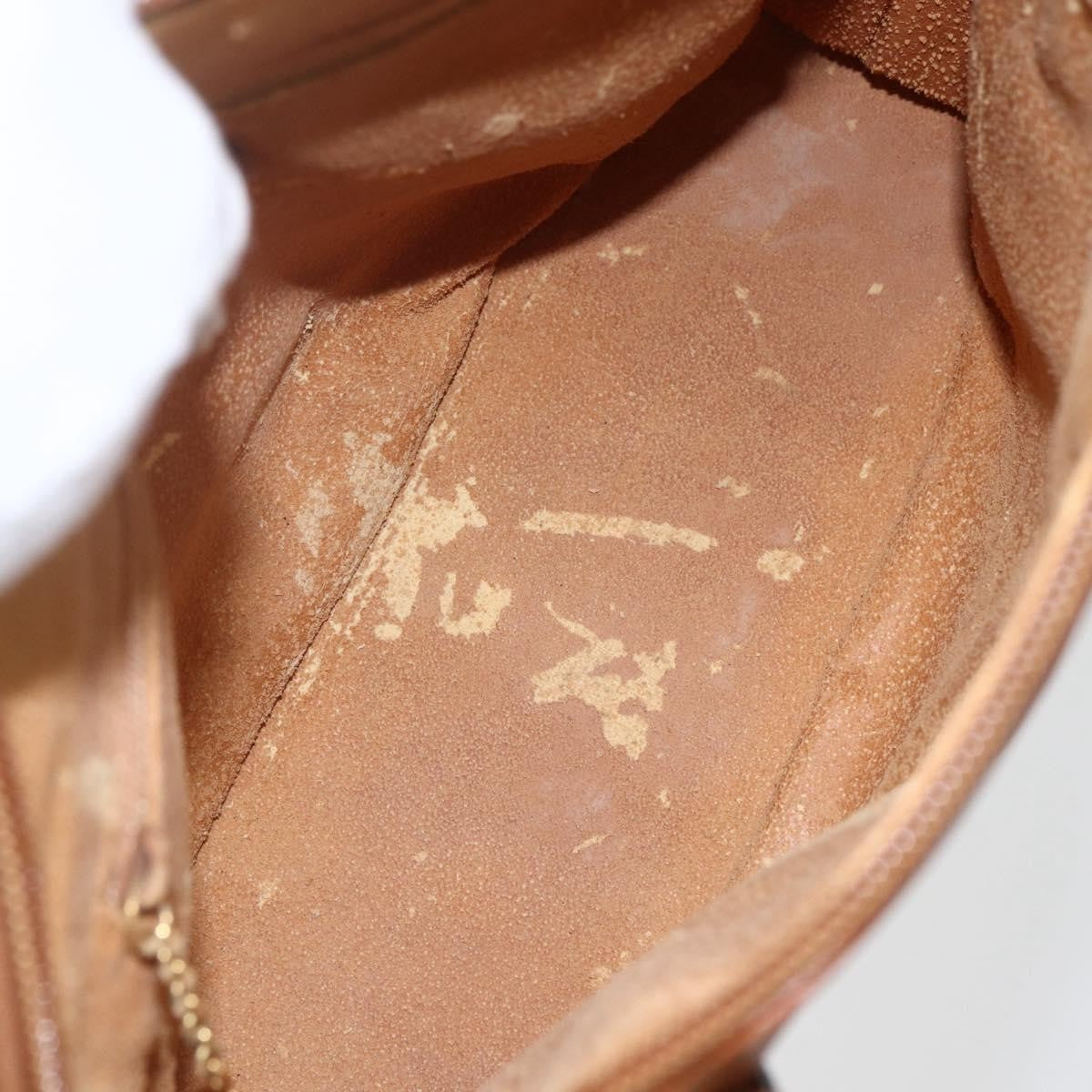 Gucci GUCCI Bamboo Hand Bag Leather 2way Brown Gold 000 1274 0290 Authentic 155221