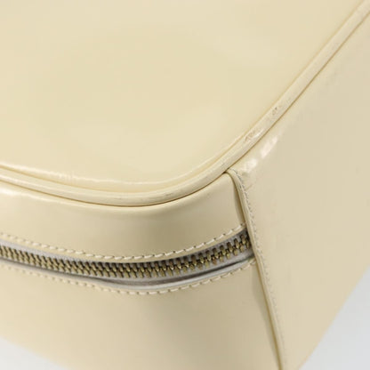 Gucci GUCCI Bamboo Hand Bag Enamel 2way Outlet White Gold 000 270 0323 Authentic 147500