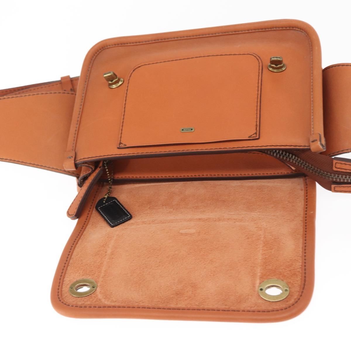Coach Coach Body Bag Leather Brown Authentic am10204
