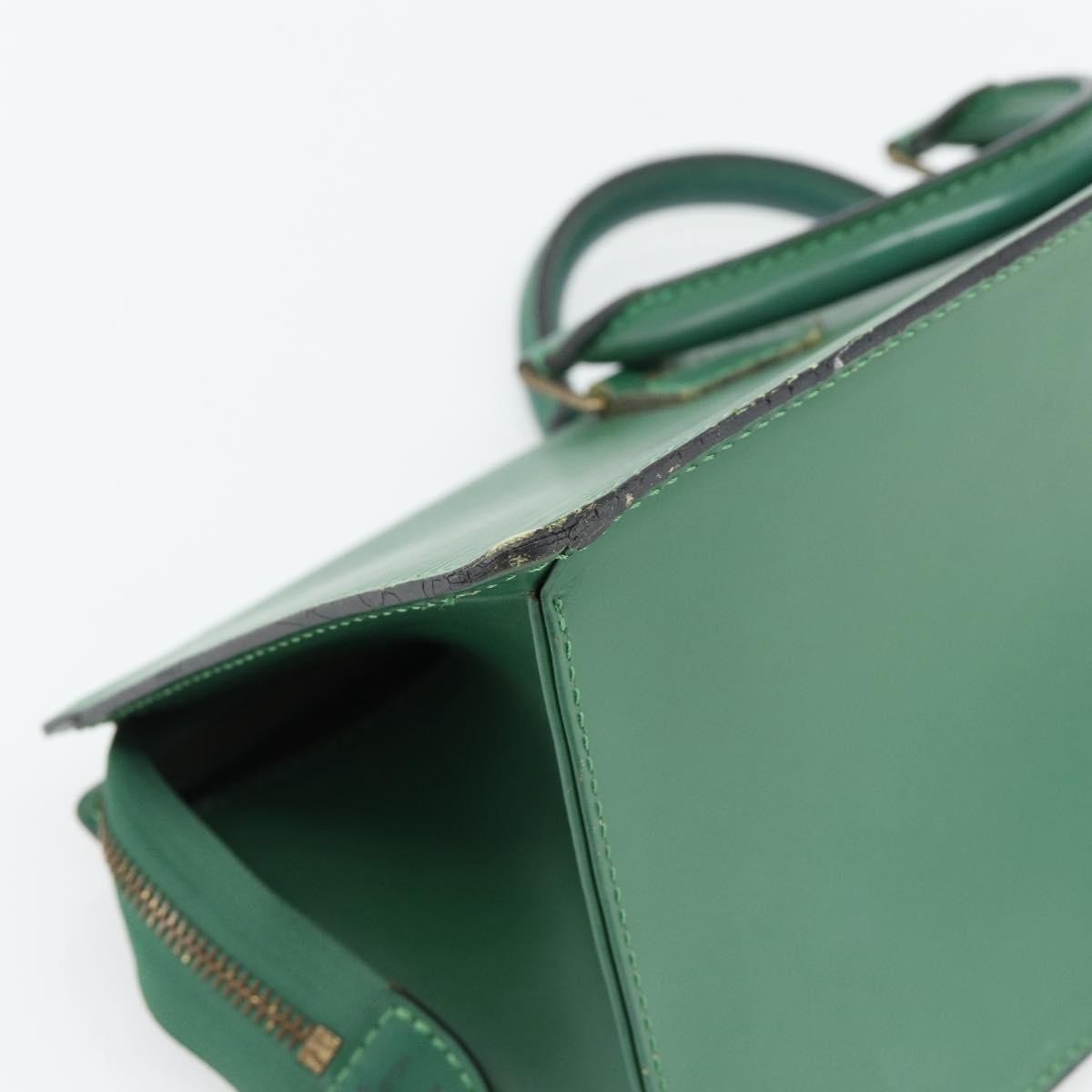 Louis Vuitton LOUIS VUITTON Epi Sac Triangle Hand Bag Green M52094 LV Authentic 181752