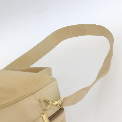 Gucci GUCCI Bamboo Hand Bag Leather 2way Beige Gold Authentic bs31889