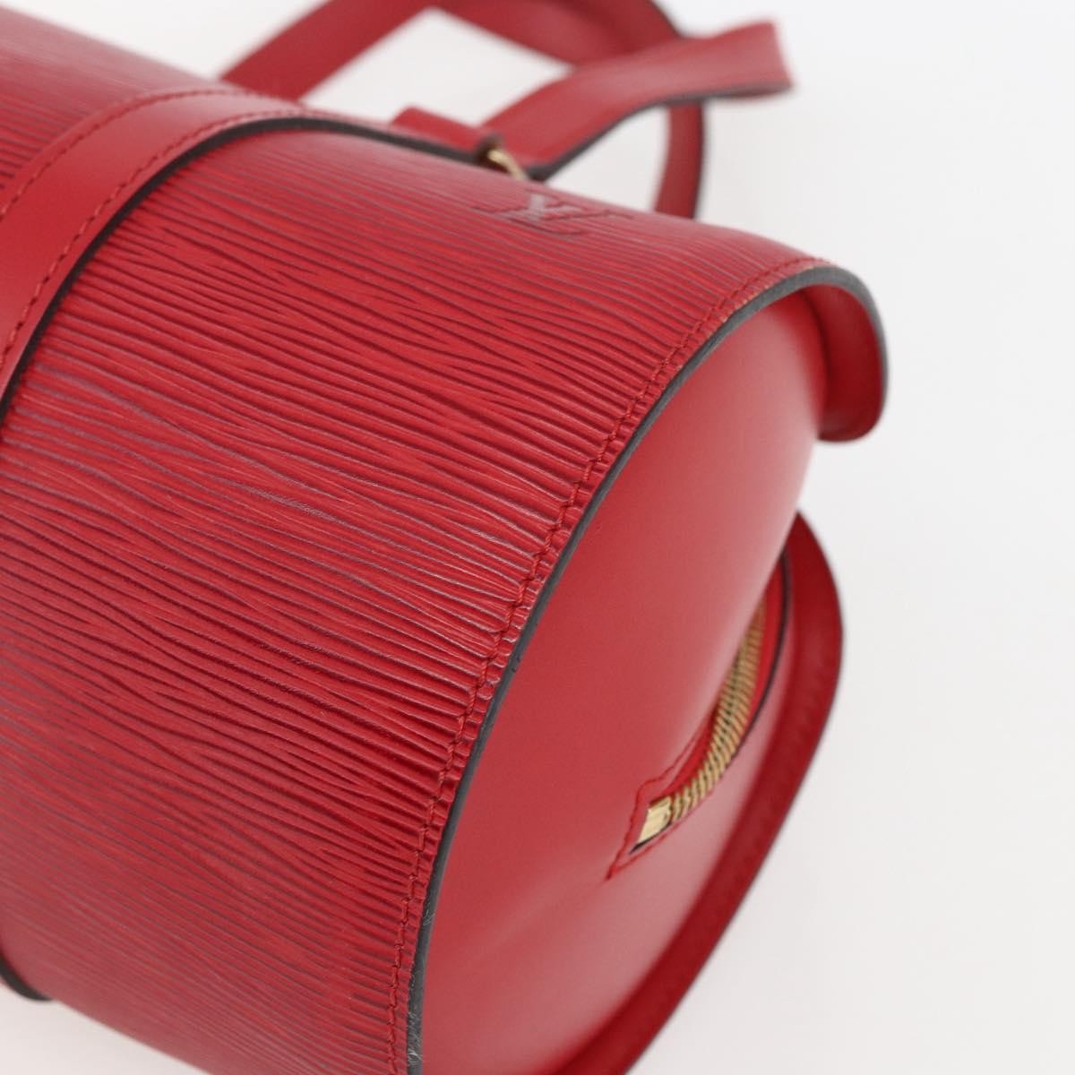 Louis Vuitton LOUIS VUITTON Epi Soufflot Hand Bag Red M52227 LV Authentic mr1713V