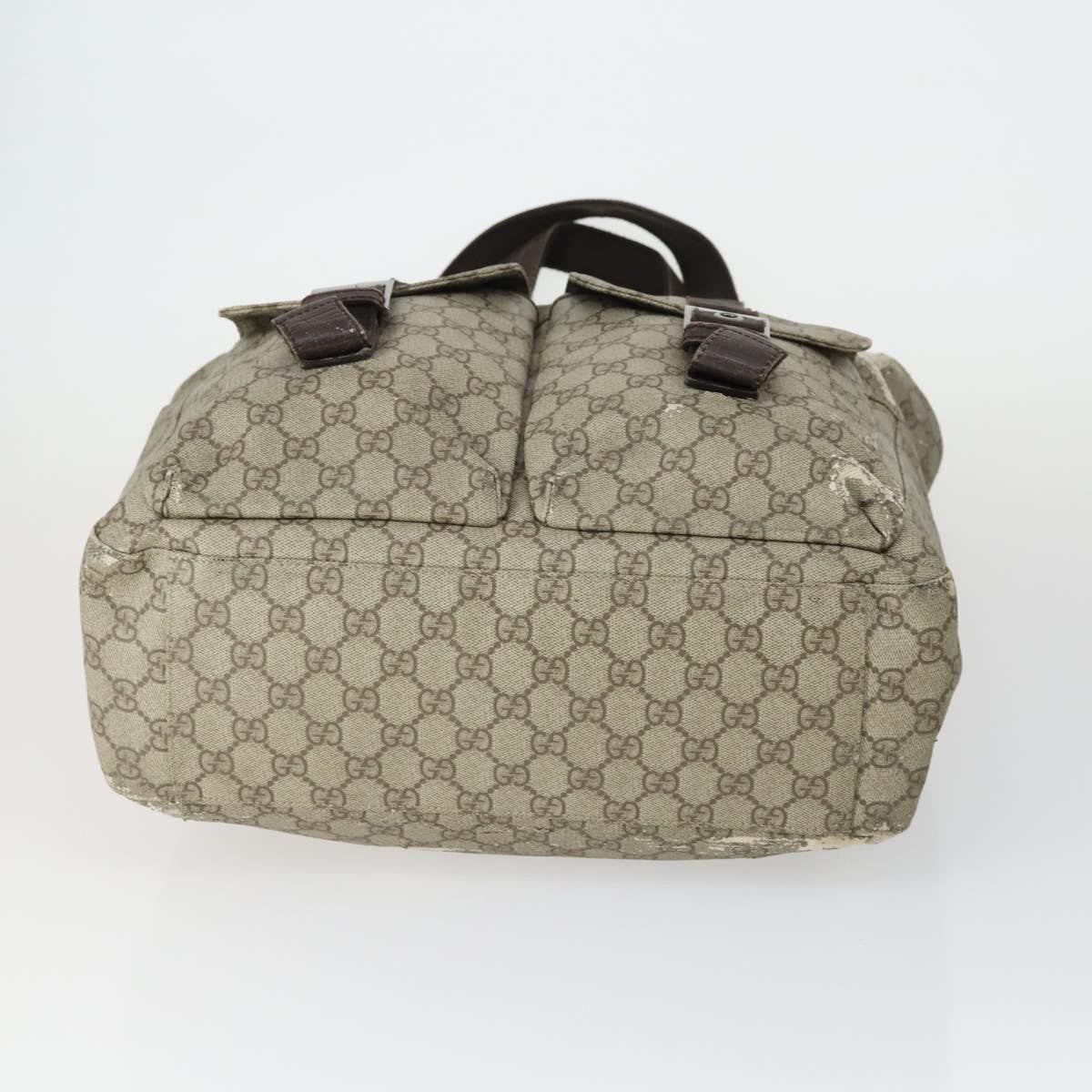 Gucci GUCCI GG Supreme Web Sherry Line Tote Bag PVC 5 Set Beige Red Authentic mr1849
