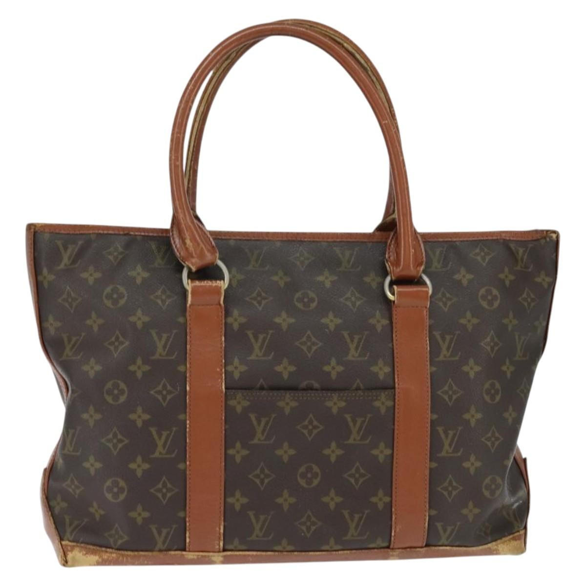 Louis Vuitton LOUIS VUITTON Monogram Sac Weekend PM Hand Bag M42425 LV Authentic 150361