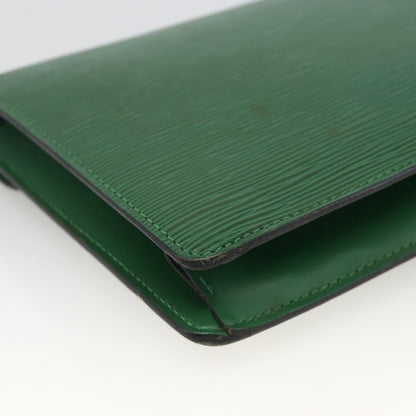 Louis Vuitton LOUIS VUITTON Epi Serie Dragonne Clutch Bag Green LV Authentic BA11887