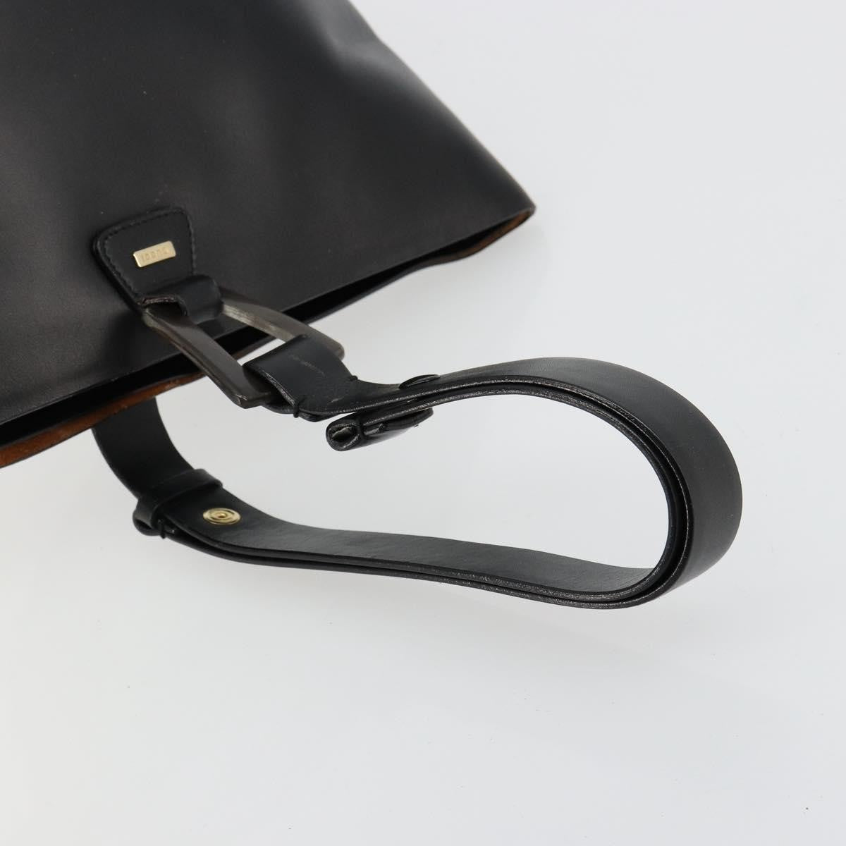 Gucci GUCCI Hand Bag Leather Black Authentic 71508