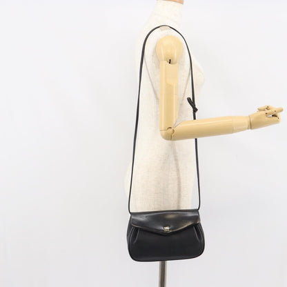 Givenchy GIVENCHY Shoulder Bag Leather Black Gold Authentic bs32977