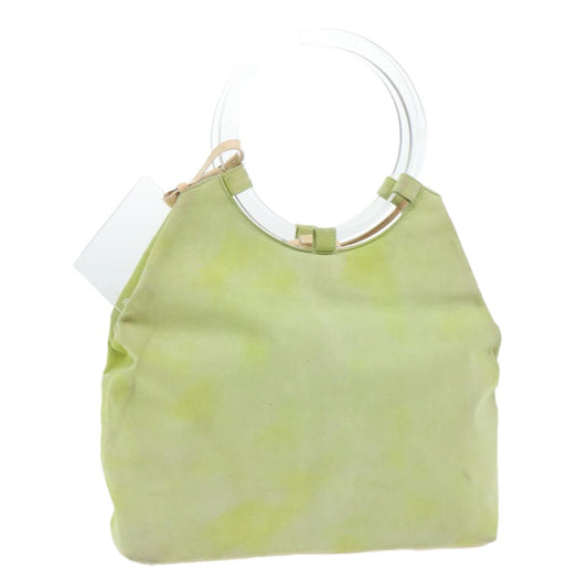 Celine CELINE Hand Bag Suede Green Authentic 53736V