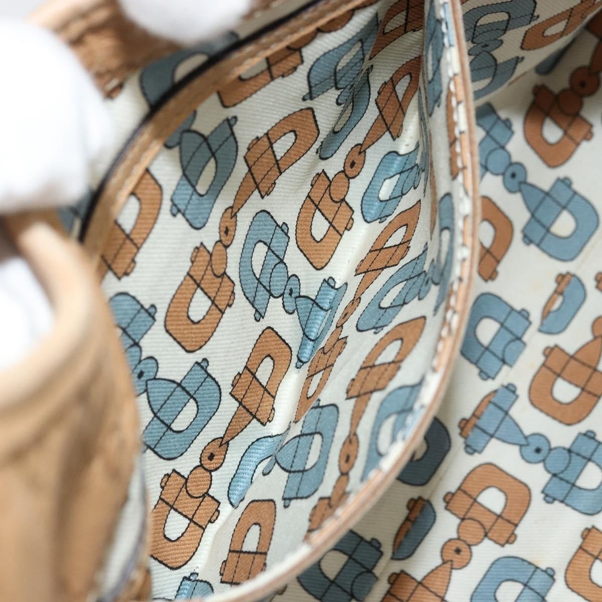 Gucci GUCCI GG Canvas Guccissima Jackie Bag Leather Gold Beige 203494 Authentic ep14099