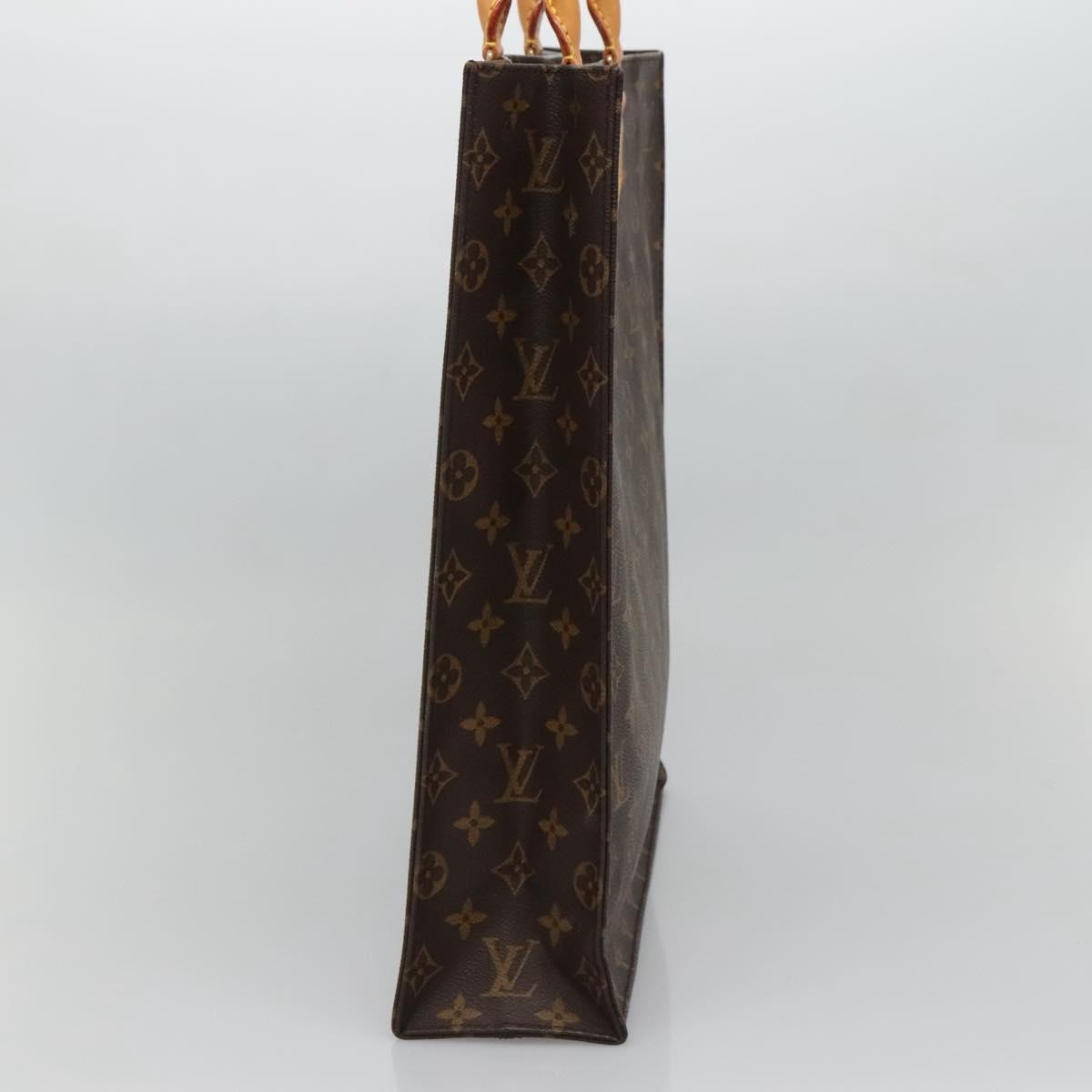 Louis Vuitton LOUIS VUITTON Monogram Sac Plat Hand Bag M51140 LV Authentic 132837