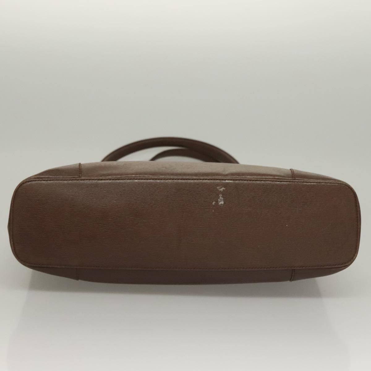 Gucci GUCCI Tote Bag Leather Brown Authentic 133332