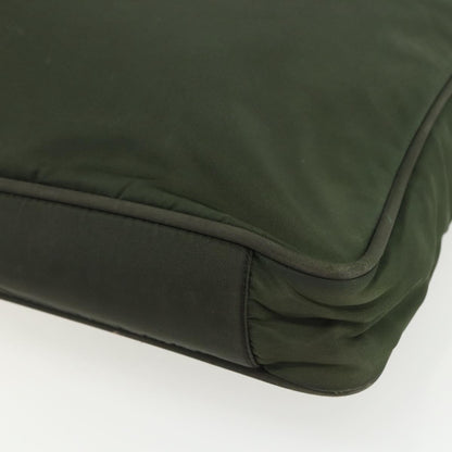 Prada PRADA Tote Bag Nylon Green Silver Authentic 151686