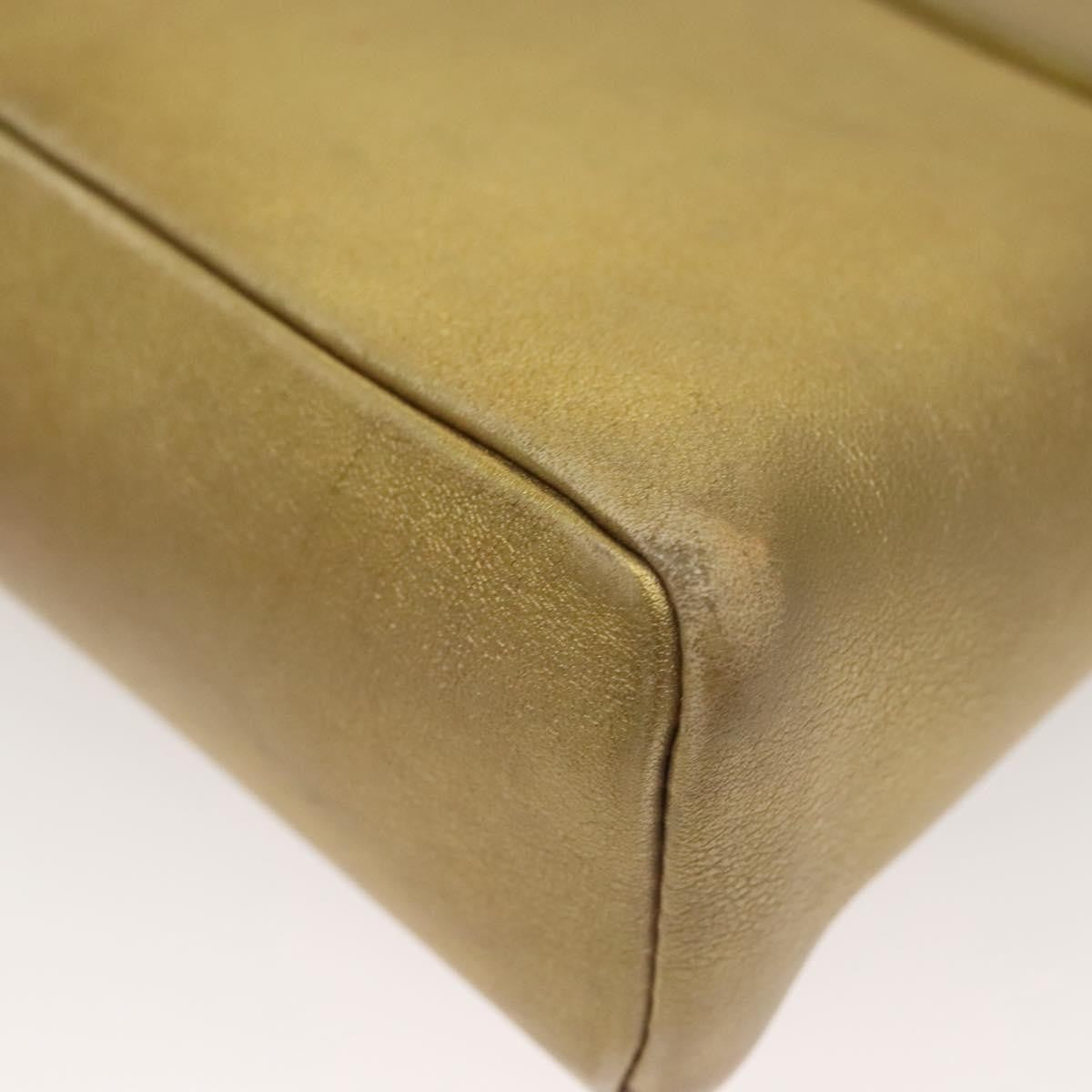 Louis Vuitton LOUIS VUITTON Love Note Shoulder Bag Leather Gold M53069 LV Authentic BA4535