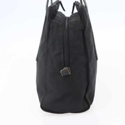 Prada PRADA Hand Bag Nylon Black Silver Authentic 154514