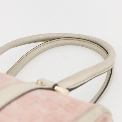 Gucci GUCCI GG Canvas Hand Bag Outlet Pink Gold 130942 Authentic 160602