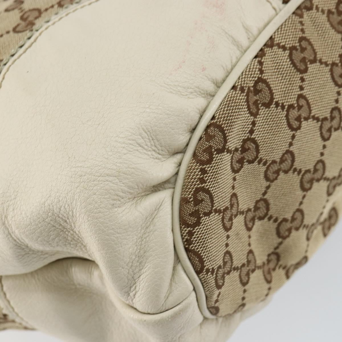 Gucci GUCCI GG Canvas Tote Bag Beige Gold 211954 Authentic 146633