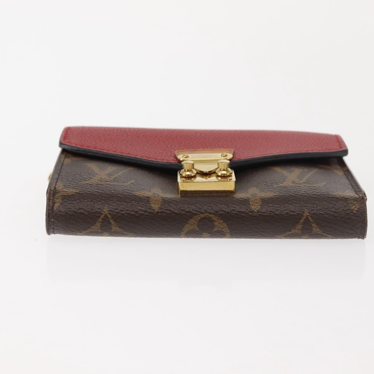 Louis Vuitton LOUIS VUITTON Monogram Noir Portefeuille Purse Compact Wallet M67478 Authentic fm4941