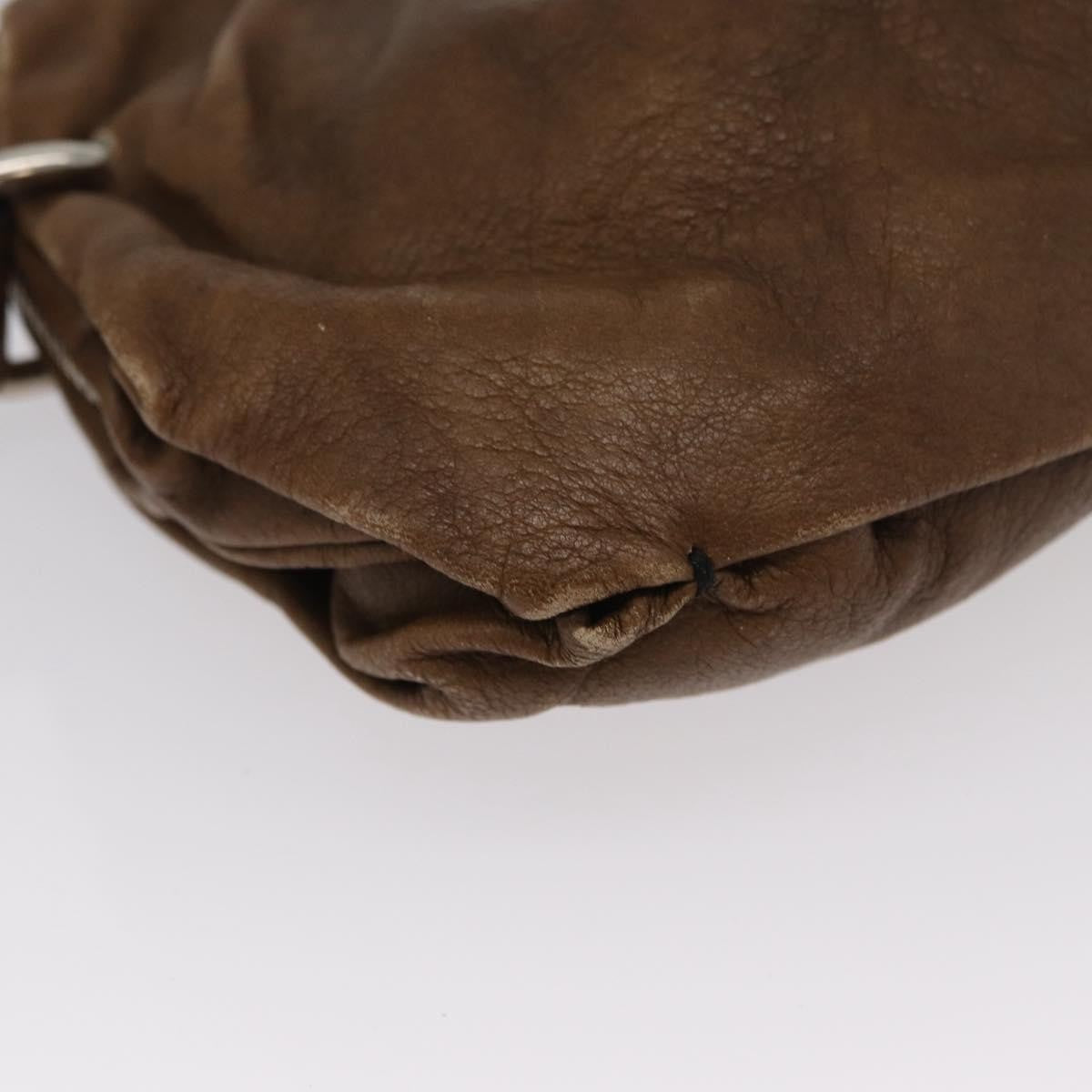 Chloé Chloé Chloe Shoulder Bag Leather Brown Silver Authentic 172747