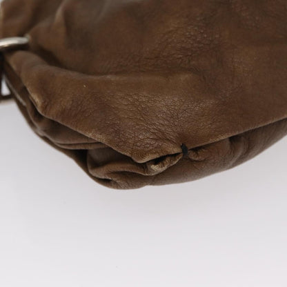 Chloé Chloé Chloe Shoulder Bag Leather Brown Silver Authentic 172747
