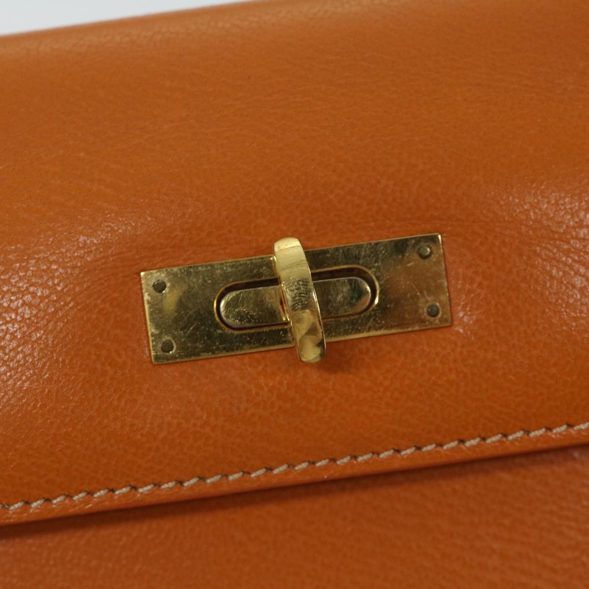 MORABITO MORABITO Scalar 28 Hand Bag Leather Orange Authentic am5465