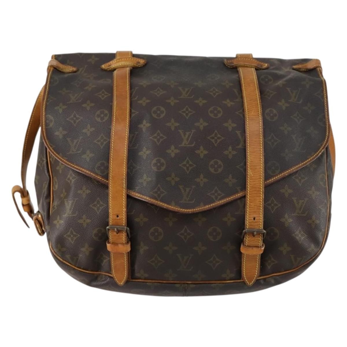 Louis Vuitton LOUIS VUITTON Monogram Saumur 43 Shoulder Bag M42252 LV Authentic BA7621