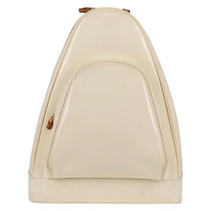 Gucci GUCCI Body Bag Enamel White Gold 003 2113 0027 Authentic bs28429