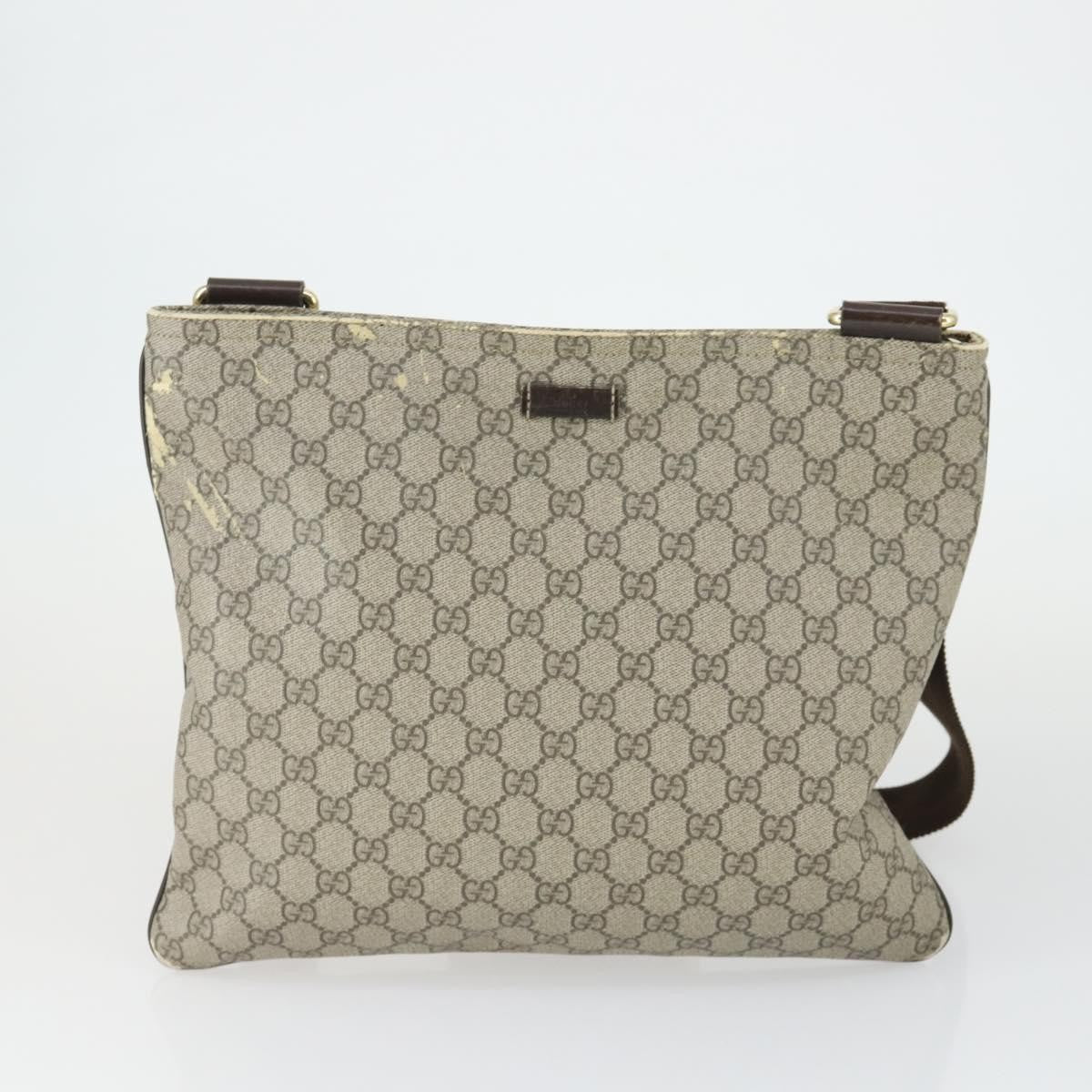 Gucci GUCCI GG Supreme Web Sherry Line Tote Bag PVC 5 Set Beige Red Authentic mr1849
