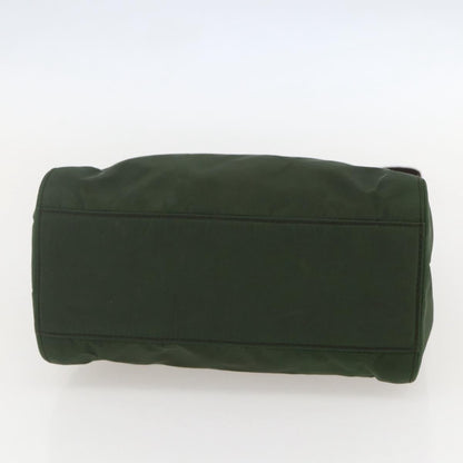 Prada PRADA Chain Shoulder Bag Nylon Green Gold Authentic 159258