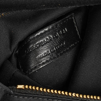 Saint Laurent Joe Rucksack aus weißem Chevron-gestepptem Lammleder