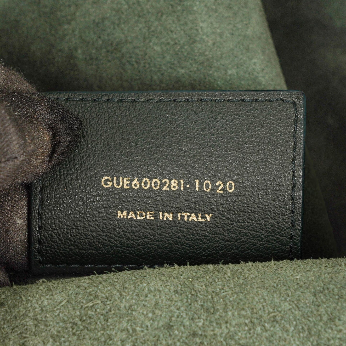 Saint Laurent Große Shopping Tote aus dunkelgrünem Leder