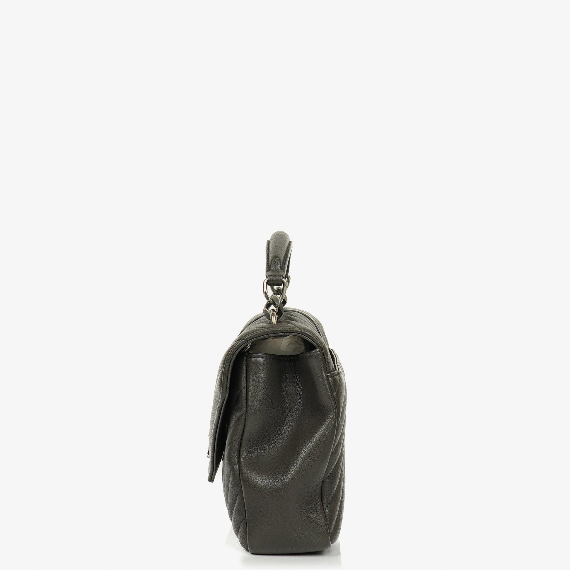 Saint Laurent College Umhängetasche Medium aus Chevron-Steppleder