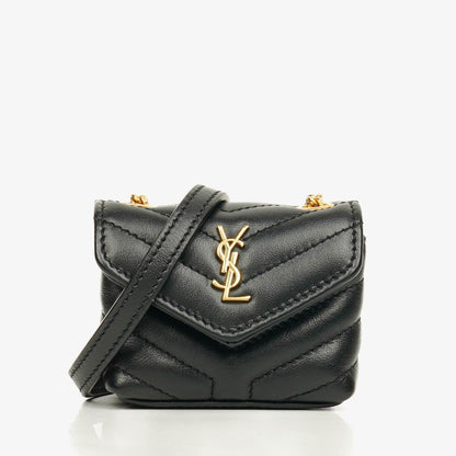 Saint Laurent Micro Loulou AirPods Umhängetasche