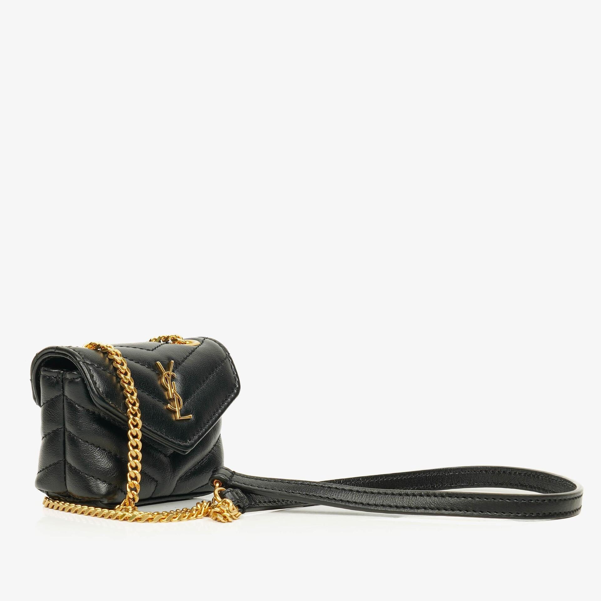 Saint Laurent Micro Loulou AirPods Umhängetasche