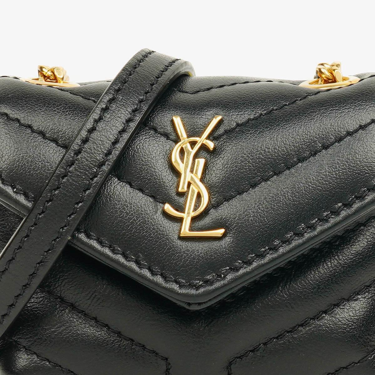 Saint Laurent Micro Loulou AirPods Umhängetasche