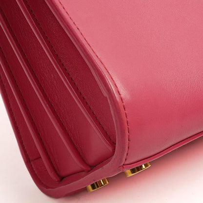 Saint Laurent Nano Sac De Jour Handtasche aus rosa Kalbsleder