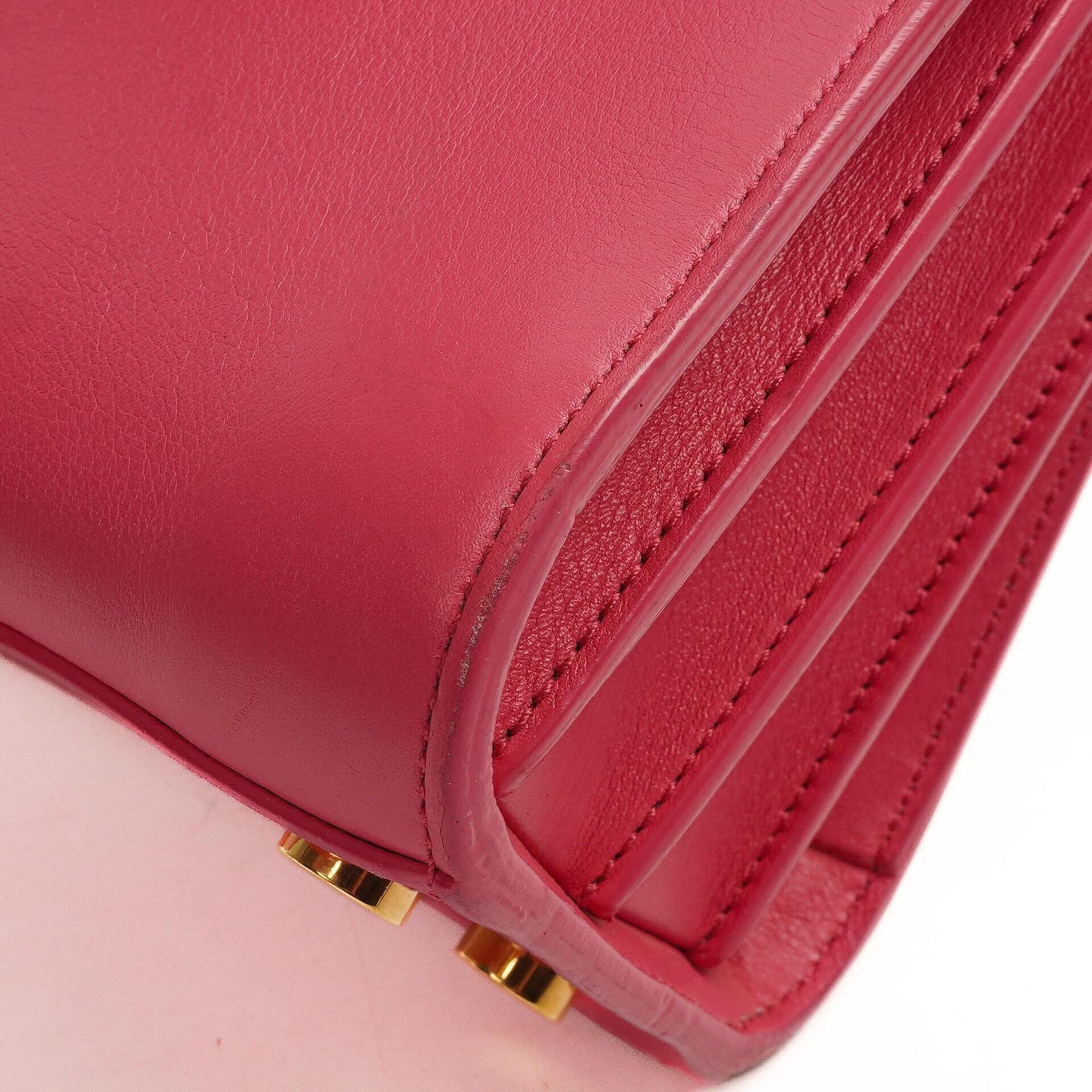 Saint Laurent Nano Sac De Jour Handtasche aus rosa Kalbsleder