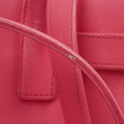 Saint Laurent Nano Sac De Jour Handtasche aus rosa Kalbsleder